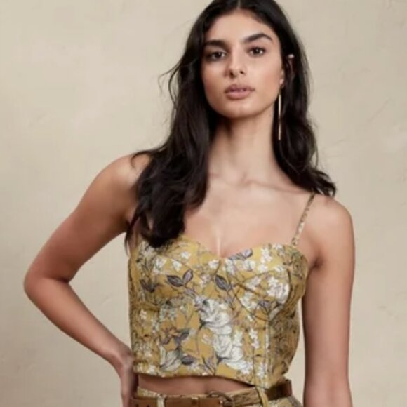Banana Republic - Cora Brocade Bustier - Sz. 6 Tall - Picture 1 of 8